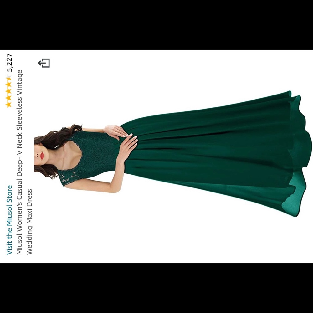 Miusol Sleeveless Vintage Wedding Maxi Dress, Lace